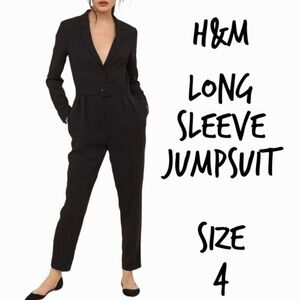 H&M black jumpsuit size 4